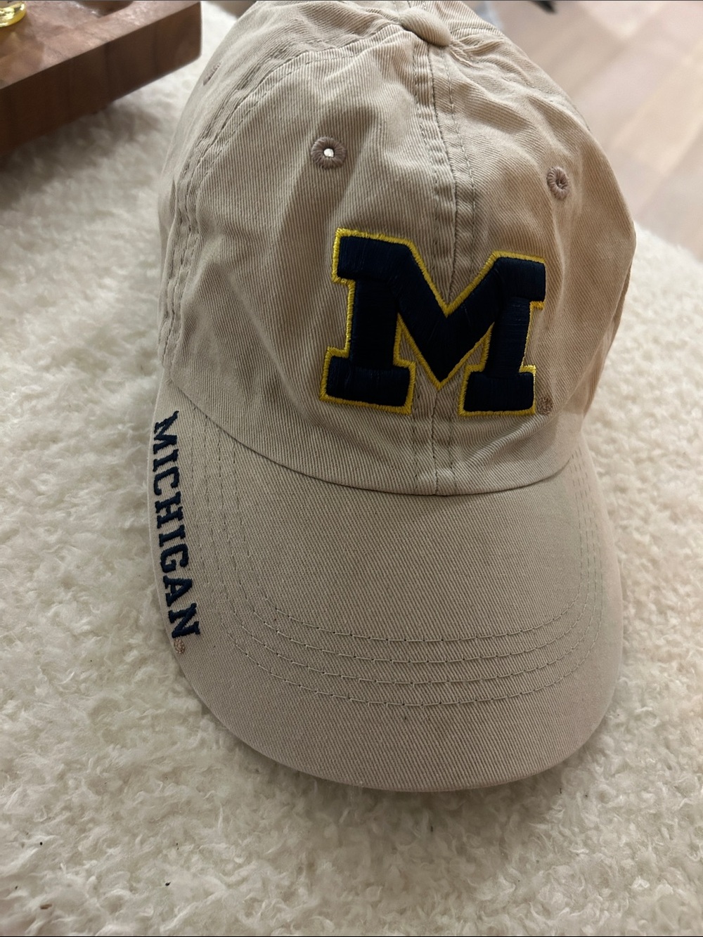 Russell Athletic Khaki Cap with Navy and Yellow Logo